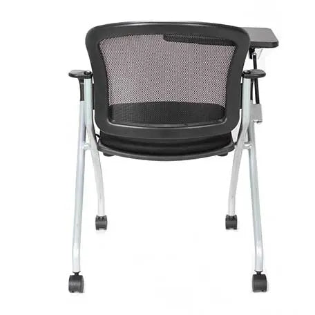 Chaise roulante avec tablette-écritoire Spacemesh (lot de 2) - France Collectivités