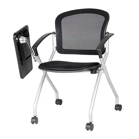 Chaise roulante avec tablette-écritoire Spacemesh (lot de 2) - France Collectivités