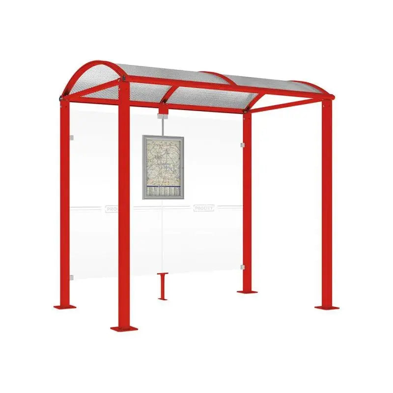 Station de bus Noirmoutier avec design ouvert sans parois latérales