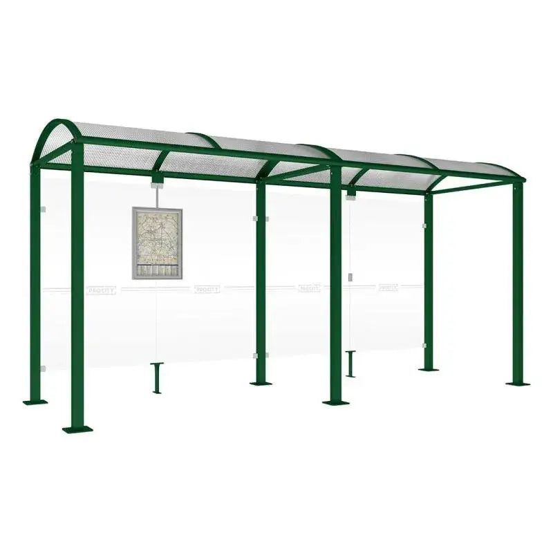 Station de bus Noirmoutier avec voûte polycarbonate translucide
