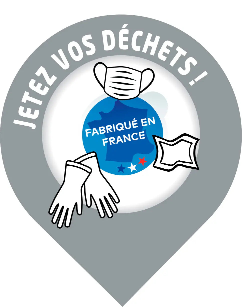 Lot de 10 stickers de tri sélectif Collec