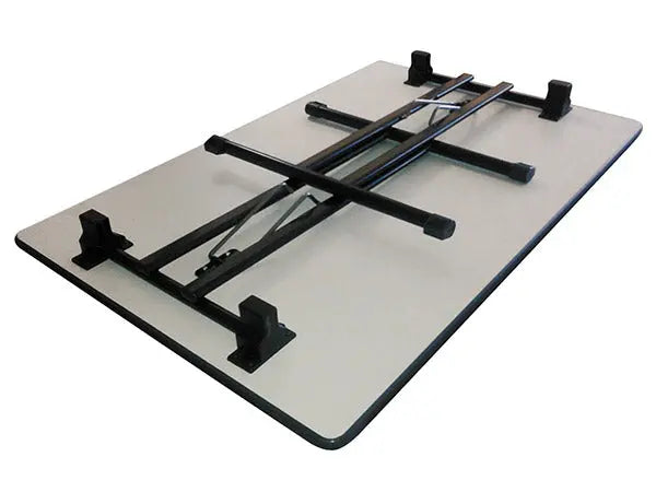 Table pliante 120 x 80 cm avec système de pliage sécurisé et blocage automatique