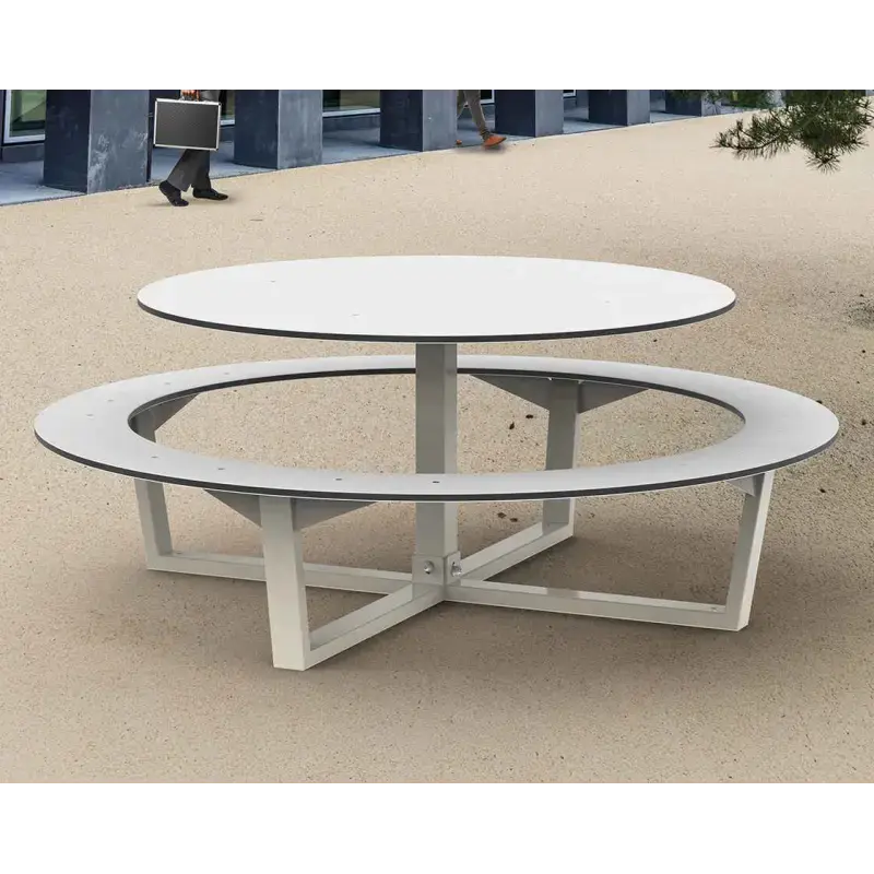 Table pique-nique acier et compact enfant Tout-en-rond Loisirs Aménagement