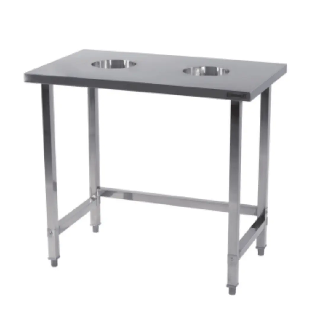 Table de tri 2 trous vide-déchets france collectivités