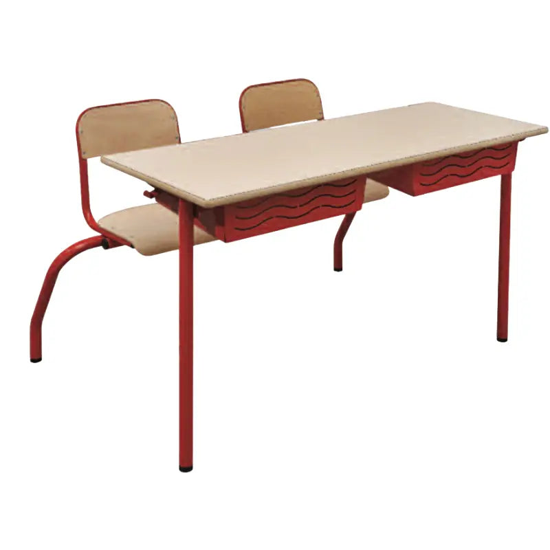 Table d'écolier avec chaise intégrée Varius france collectivités