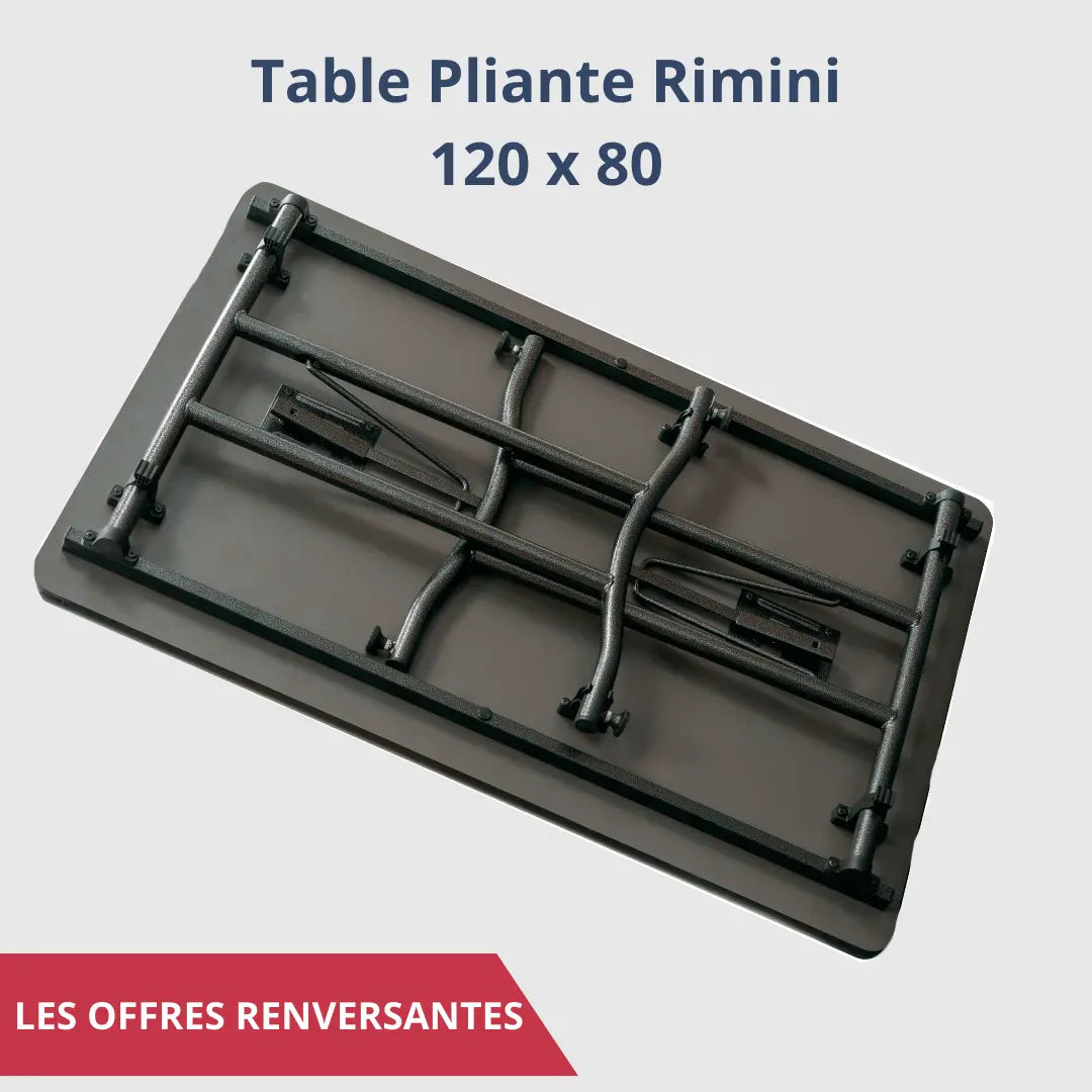 Promo tables Rimini 120 x 80 cm france collectivités