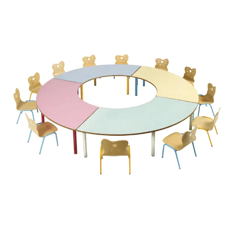 Table de crèche quart-rond Babi Color france collectivités
