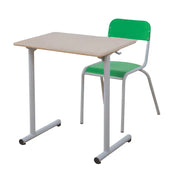 Table scolaire élémentaire 1 ou 2 places Azur france collectivités