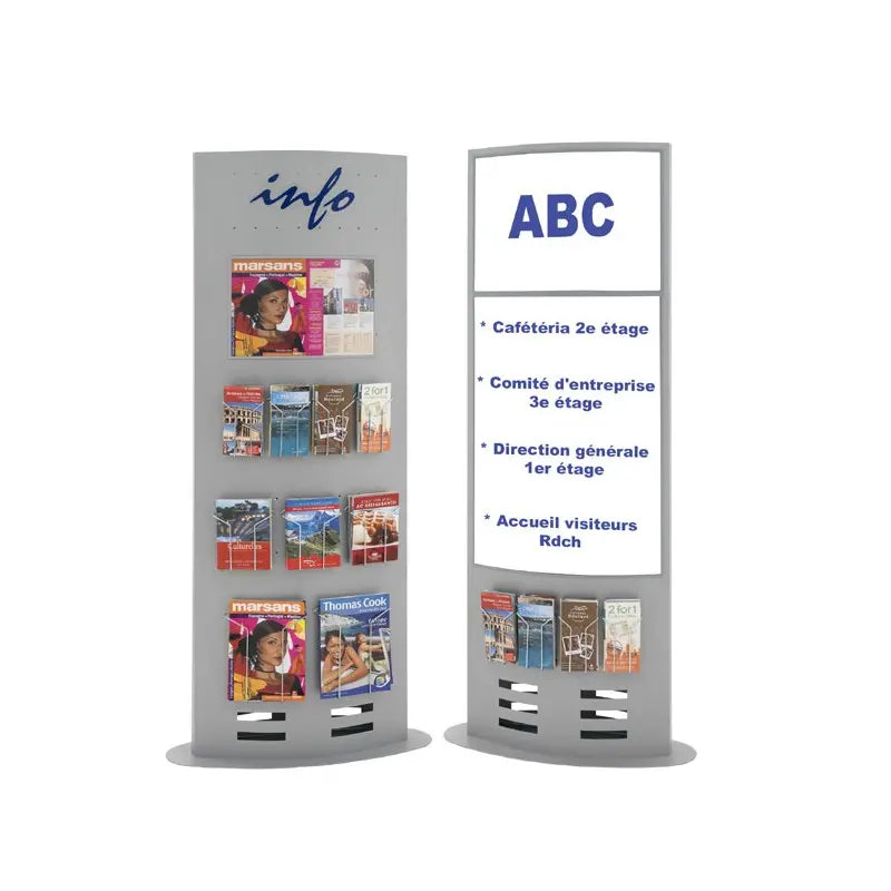 Totem d'exposition porte brochures france collectivités