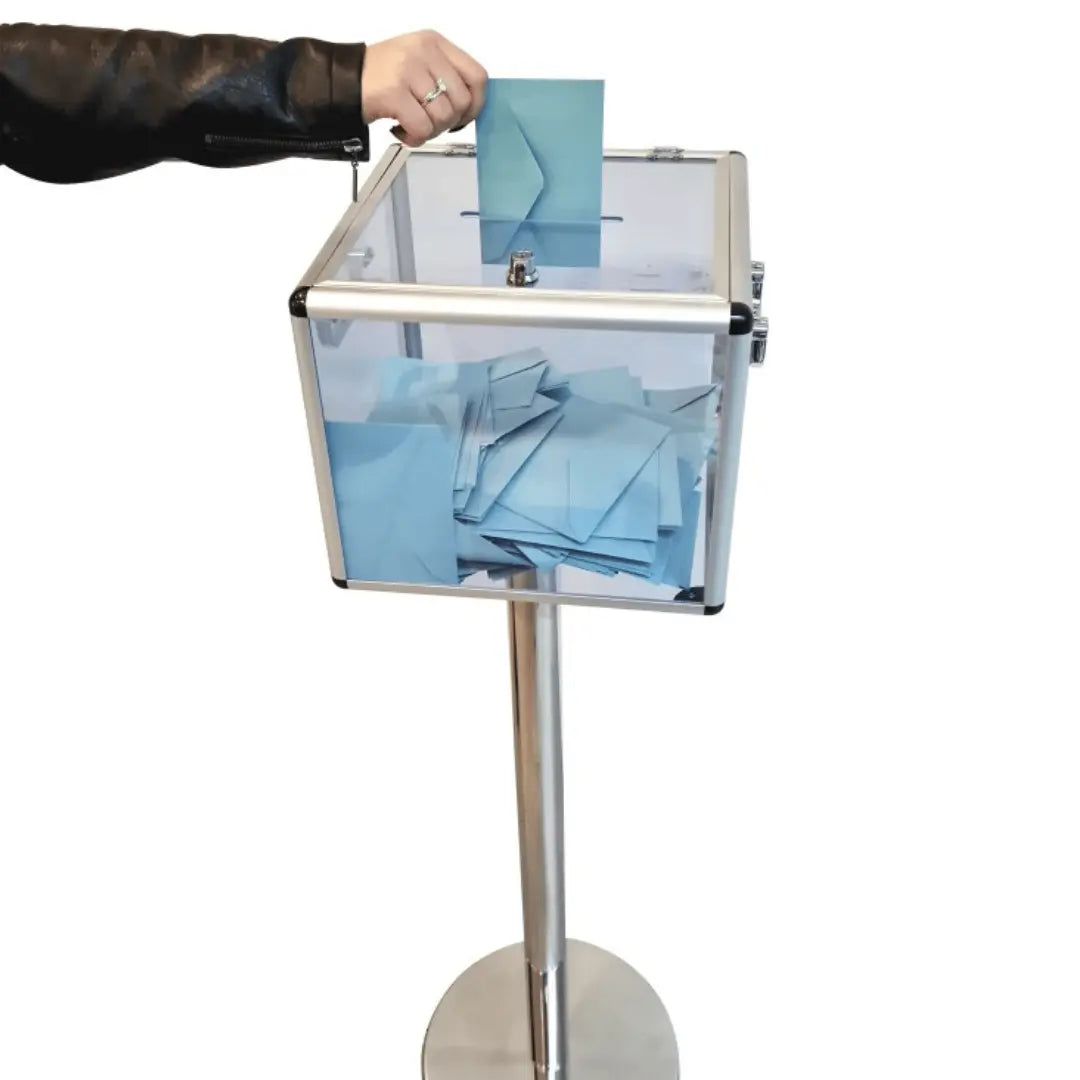 Urne de vote sur poteau france collectivités