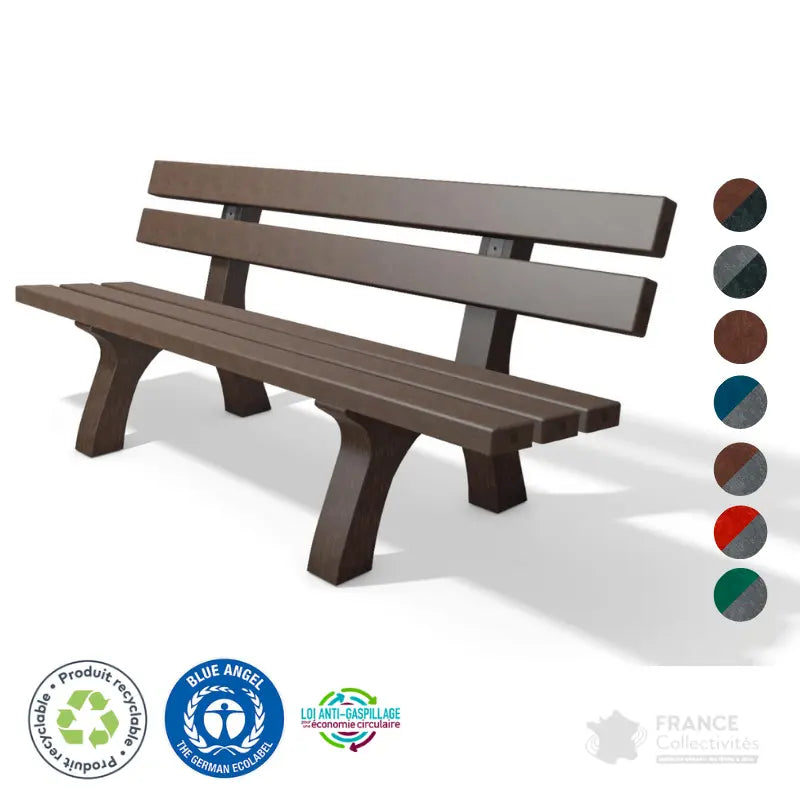 Banc en plastique recyclé Piccadilly