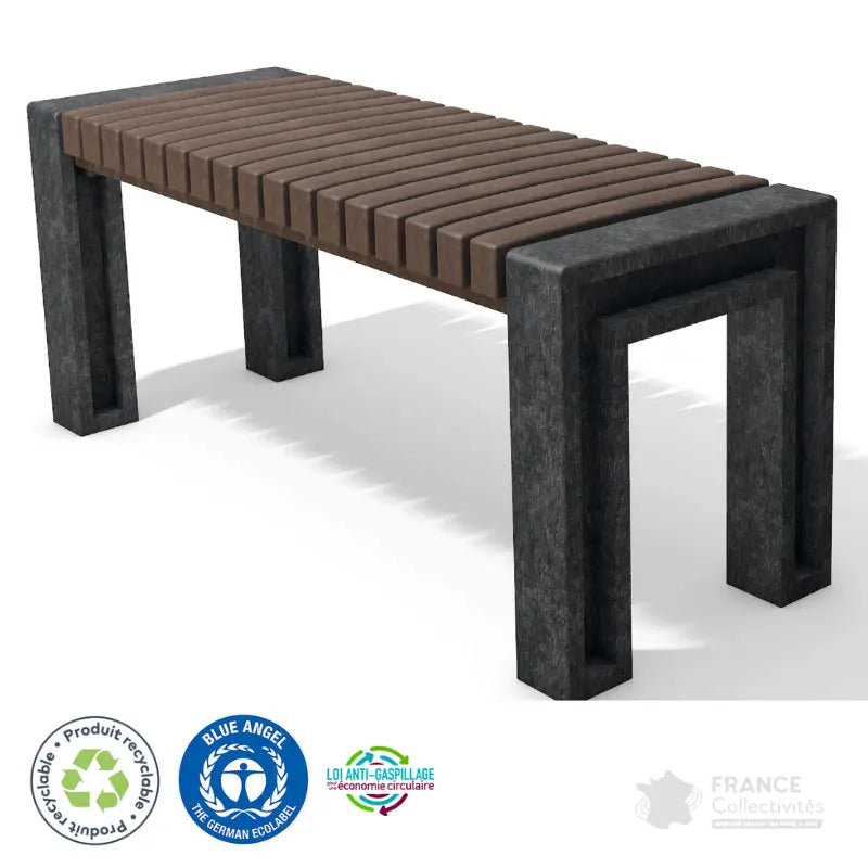 Banquette en plastique recyclé Ueno