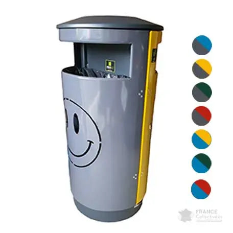 Corbeille Smiley Park tri sélectif 2x40L