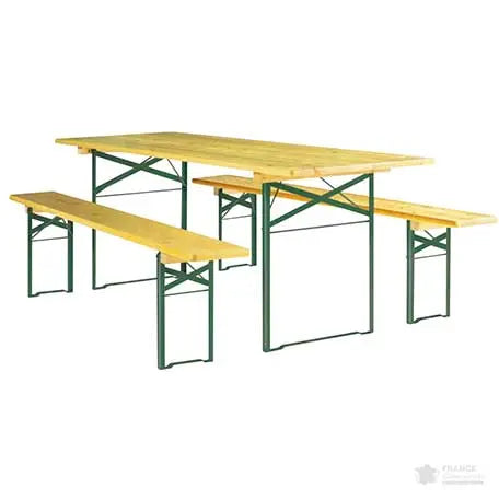 Ensemble brasserie cornière 200 x 60 cm - France Collectivités