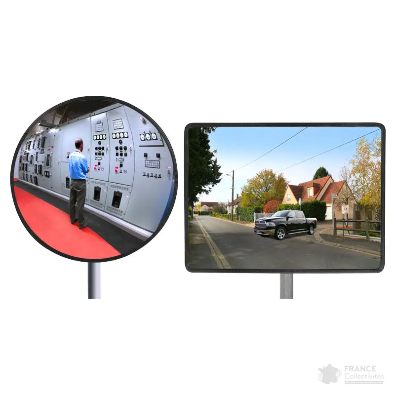 Miroir multi-usages 90° intérieur-extérieur INOX POLI Tout inox - France Collectivités