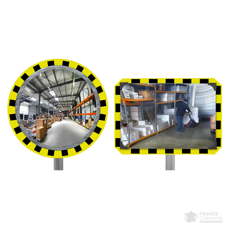 Miroir de sécurité pour entrepôt et logistique 90° Plexi+ - France Collectivités