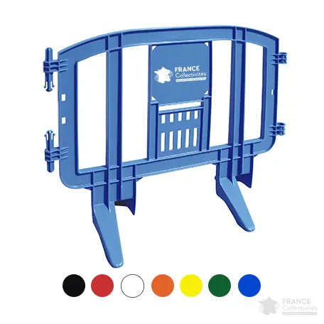 Barrière de sécurité plastique MOVIT 125 cm en polyéthylène recyclable pour gestion des flux
