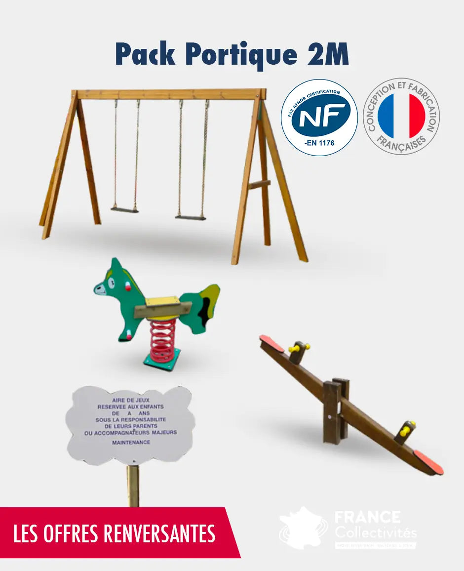 Pack jeux enfants Portique 2 m france collectivités