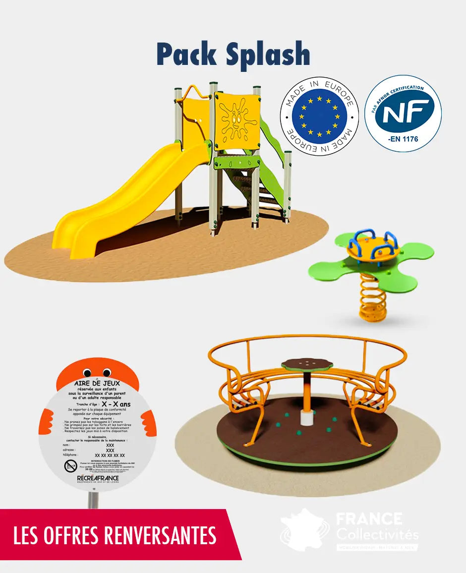 Pack jeux enfants Splash france collectivités