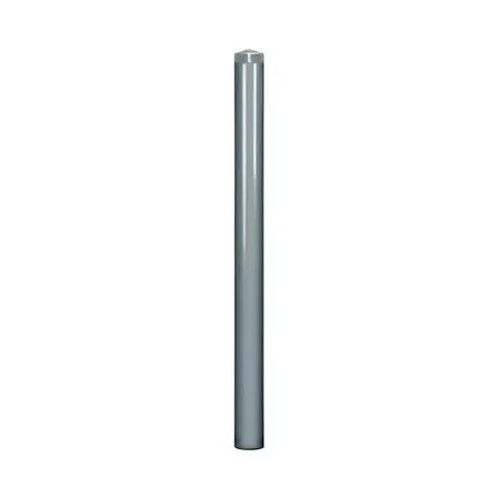 Poteau Comète Ø8 cm, H100 cm en acier pour aménagement urbain avec capuchon soudé