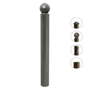 Potelet fixe Province en acier Ø76 mm avec finition peinte sur zinc pour mobilier urbain