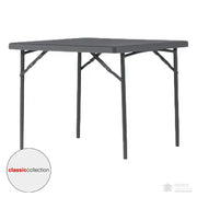 Table carrée pliante plastique 91 x 91 cm "Classic Collection" - France Collectivités