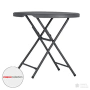 Table de cocktail pliante plastique Ø81 mm "Classic Collection" - France Collectivités
