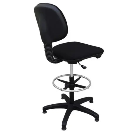Tabouret assis-debout en tissu noir réglable en hauteur Budget france collectivités